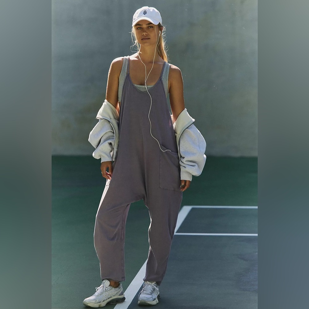 Free People Hot Shot Onesie in Graphite - Picture 3 of 4